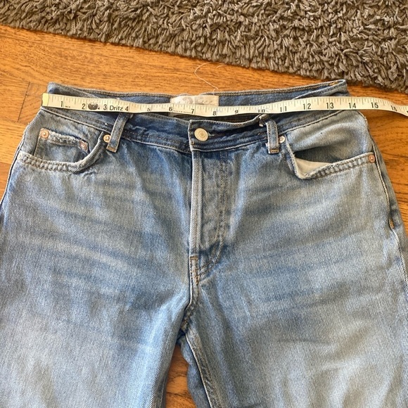Free People We The Free Maggie Heavily Distressed Crop Jeans Size 25 Frayed Hem - Picture 6 of 14